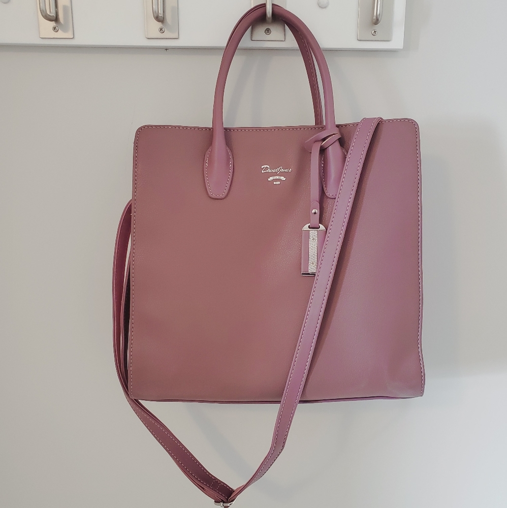 David Jones handbag with silver hardware
